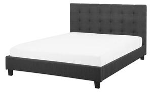 Manželská postel 160 cm ROLLA (s roštem) (tmavě šedá). 1007492