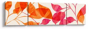 Obraz - Oranžové lístí (170x50 cm)