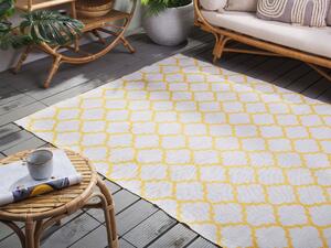 Kanárkově žlutý oboustranný koberec s geometrickým vzorem 160x230 cm AKSU