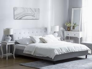Manželská postel 140 cm SANTORI (s roštem) (šedá). 1007502