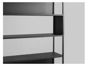 Černá kovová knihovna 150x180 cm Hyller - CustomForm