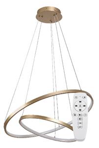 Rabalux Zlaté závěsné LED svítidlo Beliza 600mm 75W CCT s DO 72348