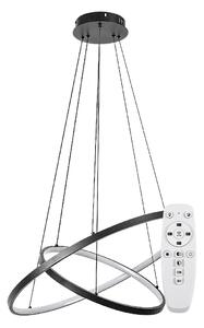 Rabalux Černé závěsné LED svítidlo Beliza 600mm 75W CCT s DO 72345