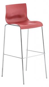 Barová židle Hoover chrom, červená