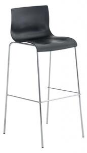 Barová židle Hoover chrom, černá