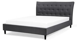 Manželská postel 160 cm SANTORI (s roštem) (tmavě šedá). 1007506