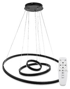 Rabalux Černé závěsné LED svítidlo Isaure 800mm 100W CCT s DO 72306