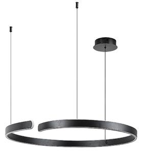 Rabalux Černé závěsné LED svítidlo Silnora 760mm 45W CCT 72115