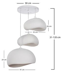 Brilagi - Lustr na lanku WABI SABI 3xE27/40W/230V pr. 76 cm bílá