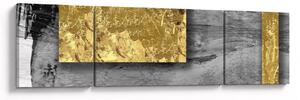 Obraz - Zlaté čtverce N⁰2 (170x50 cm)