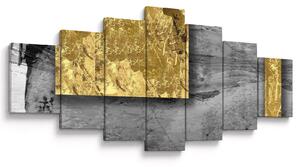 Obraz - Zlaté čtverce N⁰2 (210x100 cm)