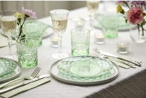 Lyngby Glas Sada skleněných talířů Sorrento 21 cm (4 ks) Green