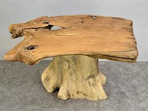 Konferenční stolek Woodstock z kořenového teaku 90×70 cm, Jáva