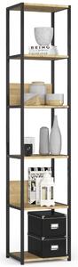 Ak furniture Regál LOFT 40 cm černý/dub artisan
