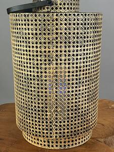 Kovová orientální lampa 47 cm – lucerna na svíci i LED, EU výroba