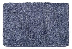 Modrá koupelnová předložka Wenko Mélange, 90 x 60 cm