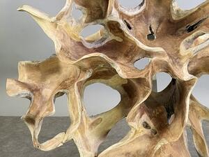 Nástěnná dekorace Slunce z teakového kořene 100 cm – originál z Jávy