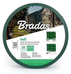 Bradas Stínící fólie na plot 4,75cm x 50m Green 1200g/m2