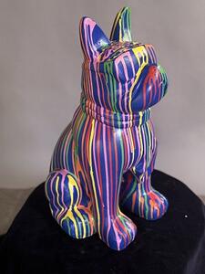 Barevný buldoček Pop Art - 62 cm
