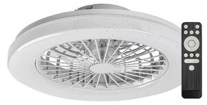 Rabalux Bílé stropní LED svítidlo s ventilátorem Dalfon2 485mm 48W RGB+CCT s DO 71333