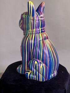 Barevný buldoček Pop Art - 62 cm