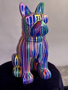 Barevný buldoček Pop Art - 62 cm