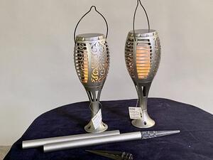 59 cm LED zahradní lampičky s efektem plamene – sada 2 ks, pochodně, lucerny i závěsné světlo