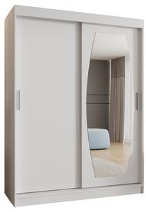 Šatní skříň 150 cm Rosaria (bílá). Akce -21%