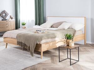 Manželská postel 160 cm SERVI (s roštem) (světlé dřevo). 1007527
