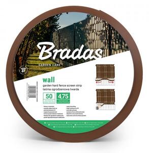 Bradas Stínící fólie na plot 4,75cm x 50m Brown 1200g/m2