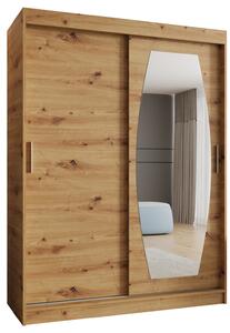 Šatní skříň 150 cm Rosaria (dub artisan). Akce -21%