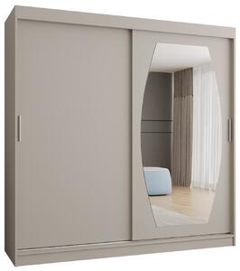 Šatní skříň 200 cm Rosaria (kašmír). Akce -20%