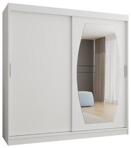 Šatní skříň 200 cm Rosaria (bílá). Akce -20%