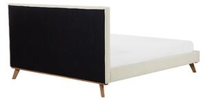 Manželská postel 160 cm TALLE (s roštem) (béžová). 1007529