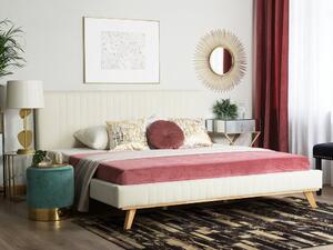 Manželská postel 160 cm TALLE (s roštem) (béžová). 1007529