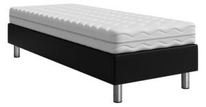 Čalouněná jednolůžková postel 80x200 NECHLIN 2 - černá ekokůže
