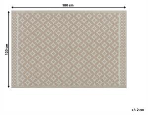 Venkovní koberec 120 x 180 cm béžový THANE