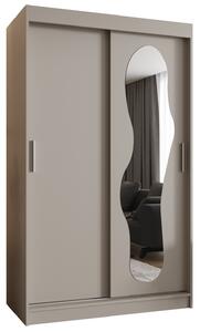 Šatní skříň 120 cm Ulta (kašmír). Akce -21%