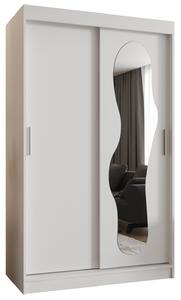 Šatní skříň 120 cm Ulta (bílá). Akce -21%
