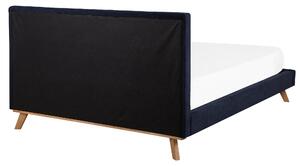 Manželská postel 160 cm TALLE (s roštem) (modrá). 1007531