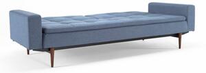 Modrá rozkládací pohovka s područkami Innovation Dublexo Soft Indigo, 90 x 244 cm