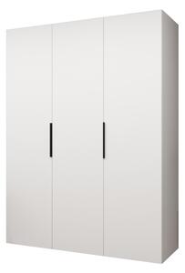 Šatní skříň 150 cm Mirabella 1 (bílá + černá)