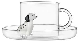 Ichendorf Milano designové šálky na čaj Dogs Tea Cup With Saucer Dalmata