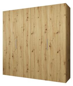 Šatní skříň 200 cm Mirabella 1 (dub artisan + kašmír)