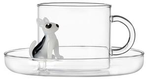 Ichendorf Milano designové šálky na čaj Dogs Tea Cup With Saucer Bull Terrier