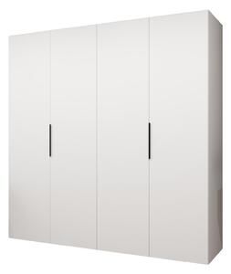 Šatní skříň 200 cm Mirabella 1 (bílá + černá)