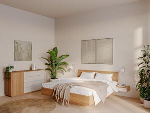Levitující masivní postel AMI | BUK průběžný | 180x200 | JELÍNEK nábytek