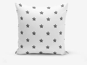 Černo-bílý povlak na polštář s příměsí bavlny Minimalist Cushion Covers White Background Star, 45 x 45 cm