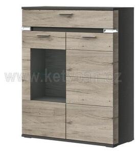 Decodom Skříňka Boa typ 07 Bílá arctic/grafit VL
