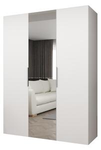 Šatní skříň 150 cm Mirabella 2 (bílá + kašmír)